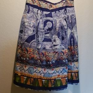 Orientique NWT Reversible 100% cotton Skirt - L
